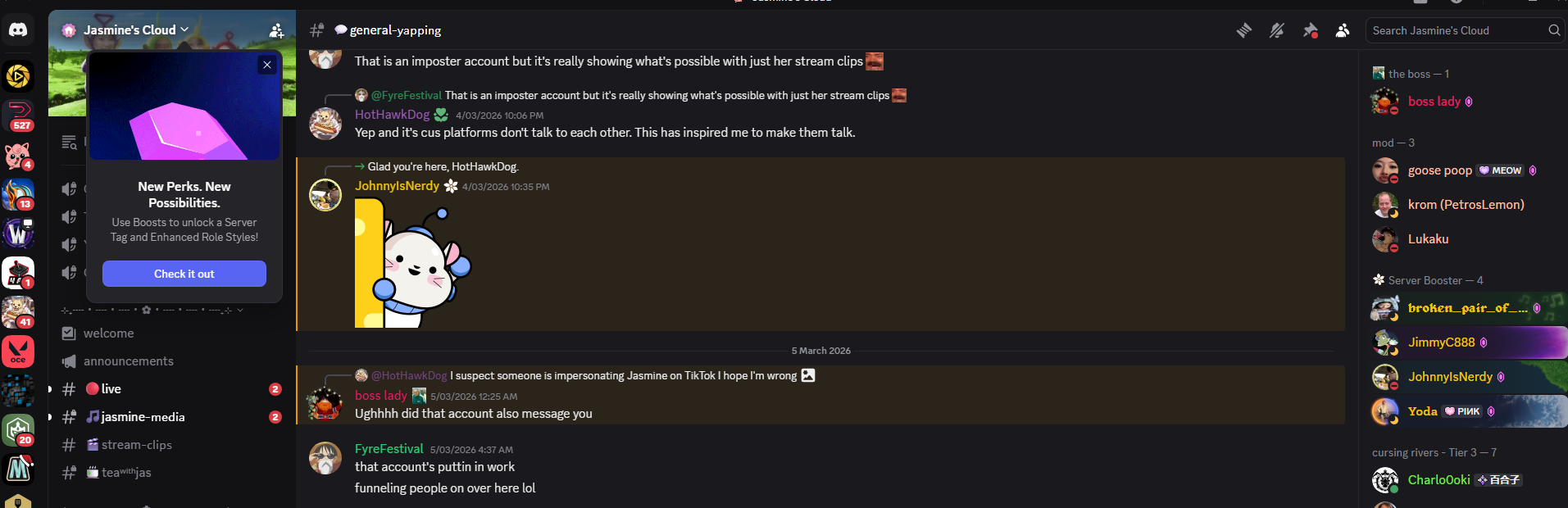 The moment CreatorRegister was born in Discord